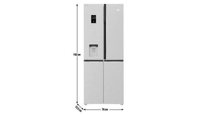 Beko GNE480EC3DVX American Fridge Freezer - Stainless Steel