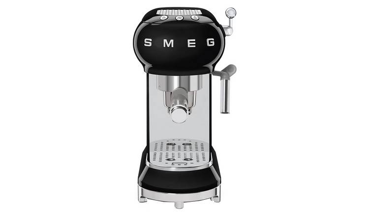 Smeg ECF01 50's Style Retro Espresso Coffee Machine - Black