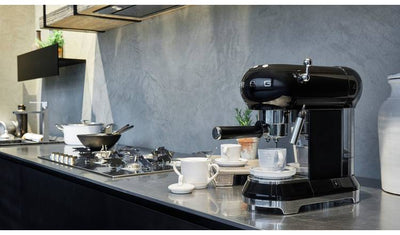 Smeg ECF01 50's Style Retro Espresso Coffee Machine - Black
