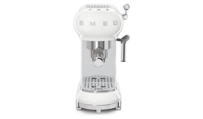 Smeg ECF01 50's Style Retro Espresso Coffee Machine - White
