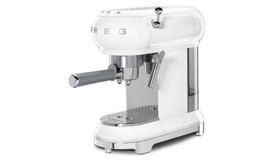 Smeg ECF01 50's Style Retro Espresso Coffee Machine - White