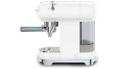 Smeg ECF01 50's Style Retro Espresso Coffee Machine - White