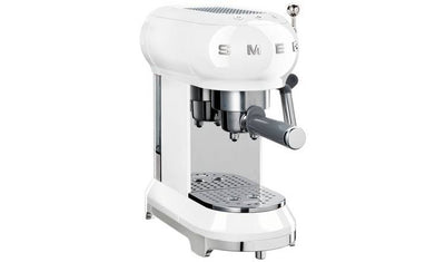 Smeg ECF01 50's Style Retro Espresso Coffee Machine - White