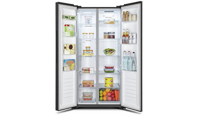 Fridgemaster MS83430FFB American Fridge Freezer - Black