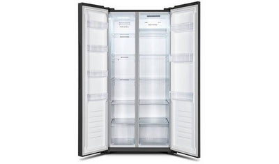 Fridgemaster MS83430FFB American Fridge Freezer - Black
