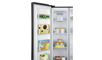 Fridgemaster MS83430FFB American Fridge Freezer - Black