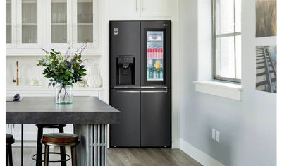 LG GMX844MC6F American Fridge Freezer - Black
