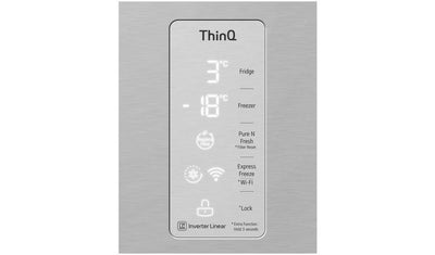 LG GMB844PZ4E Slim Multidoor American Fridge Freezer-Silver