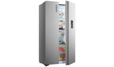 Fridgemaster MS91521FFS American Fridge Freezer - Silver