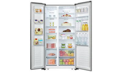 Fridgemaster MS91521FFS American Fridge Freezer - Silver