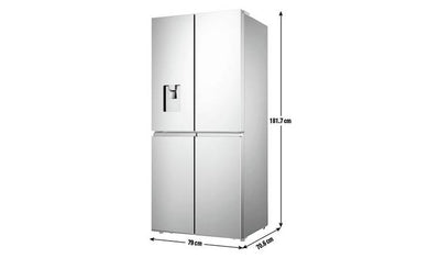 Hisense RQ560N4WCF PureFlat American Fridge Freezer - Silver