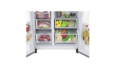 LG GSLV70PZTF American Fridge Freezer - Shiny Steel