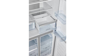 Hisense RQ563N4AI1 PureFlat American Fridge Freezer - Silver