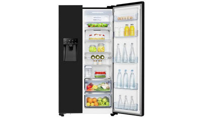 Hisense RS694N4TBF PureFlat American Fridge Freezer - Black