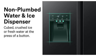 Hisense RS694N4TBF PureFlat American Fridge Freezer - Black