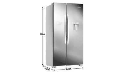 Hisense RS741N4WB11 American Fridge Freezer - Black