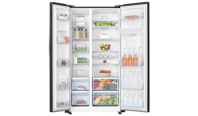 Hisense RS741N4WB11 American Fridge Freezer - Black