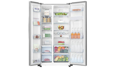 Hisense RS741N4WC11 American Fridge freezer - Silver