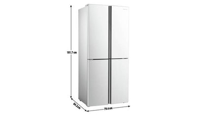 Fridgemaster MQ79394FFS American Fridge Freezer - Silver