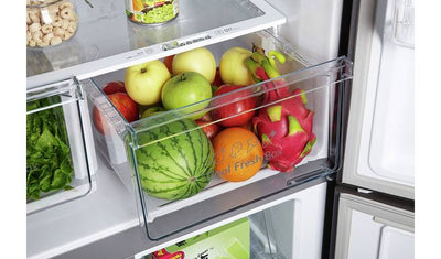 Fridgemaster MQ79394FFB American Fridge Freezer - Black