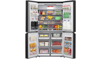 Hisense RQ758N4SWF1 PureFlat American Fridge Freezer-Black