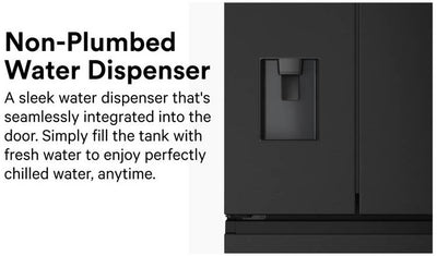 Hisense RF632N4WFF PureFlat American Fridge Freezer-Black