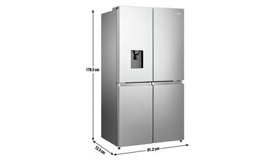 Hisense RQ758N4SWI1 PureFlat American Fridge Freezer S/Steel