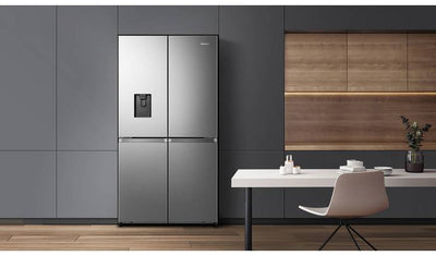 Hisense RQ758N4SWI1 PureFlat American Fridge Freezer S/Steel