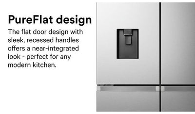 Hisense RQ758N4SWI1 PureFlat American Fridge Freezer S/Steel