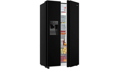 Fridgemaster MS91500IFB American Fridge Freezer - Black