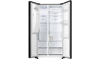 Fridgemaster MS91500IFB American Fridge Freezer - Black