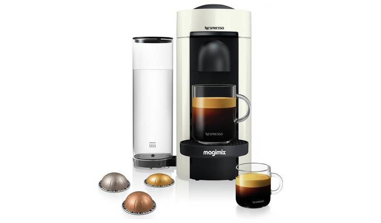 Nespresso Vertuo Plus Pod Coffee Machine by Magimix - White