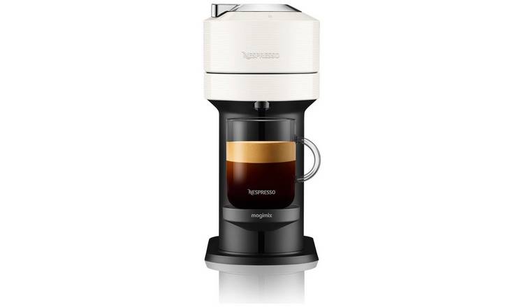 Nespresso VertuoNext Pod Coffee Machine Bundle Magimix White