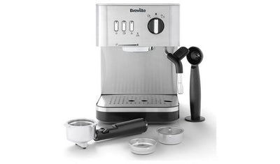 Breville VCF149 Bijou Espresso Coffee Machine - Silver
