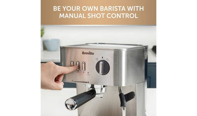 Breville VCF149 Bijou Espresso Coffee Machine - Silver