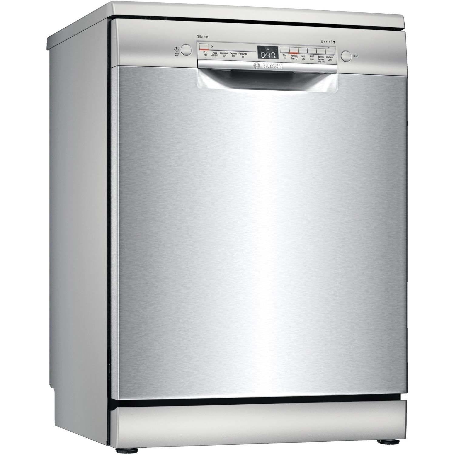 Bosch Series 2 12 Place Settings Freestanding Dishwasher - Silver