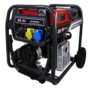 Senci SC8000C 6kW Electric Start Frame Mounted Diesel Generator