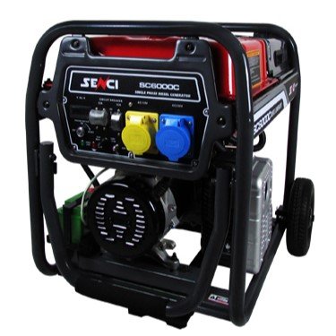 Senci SC6000C 5.5kW Electric Start Frame Mounted Diesel Generator