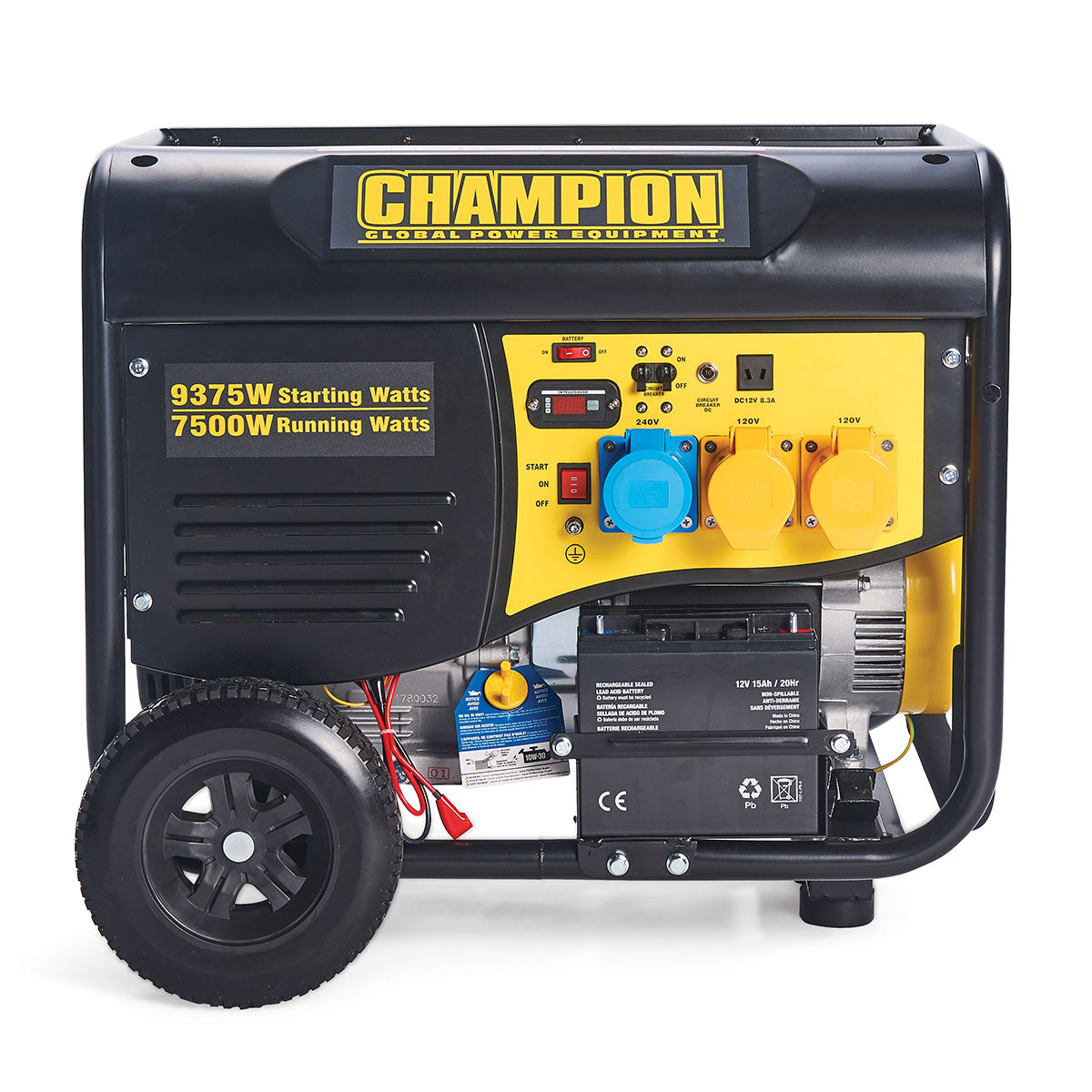 Champion CPG9000E2 8000W Open Frame Petrol Generator