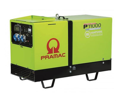 Pramac P11000 10kVA 9.7kW Diesel Generator 1PH 230 / 110V