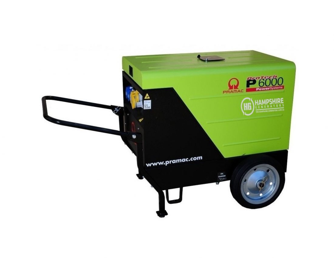 Pramac P6000 5.3kW Diesel Generator 1PH Electric Start