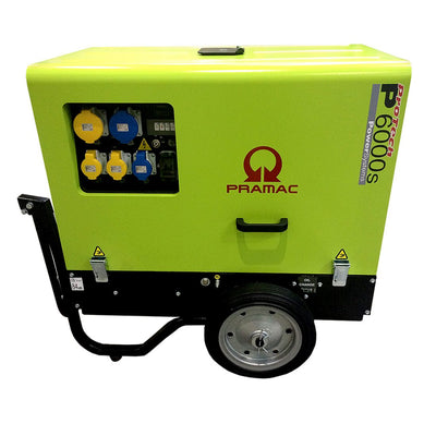 Pramac P6000S Inc Wheels 5.4kW Super Silent Diesel Generator